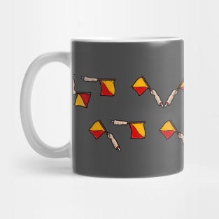 semaphore flags Mug